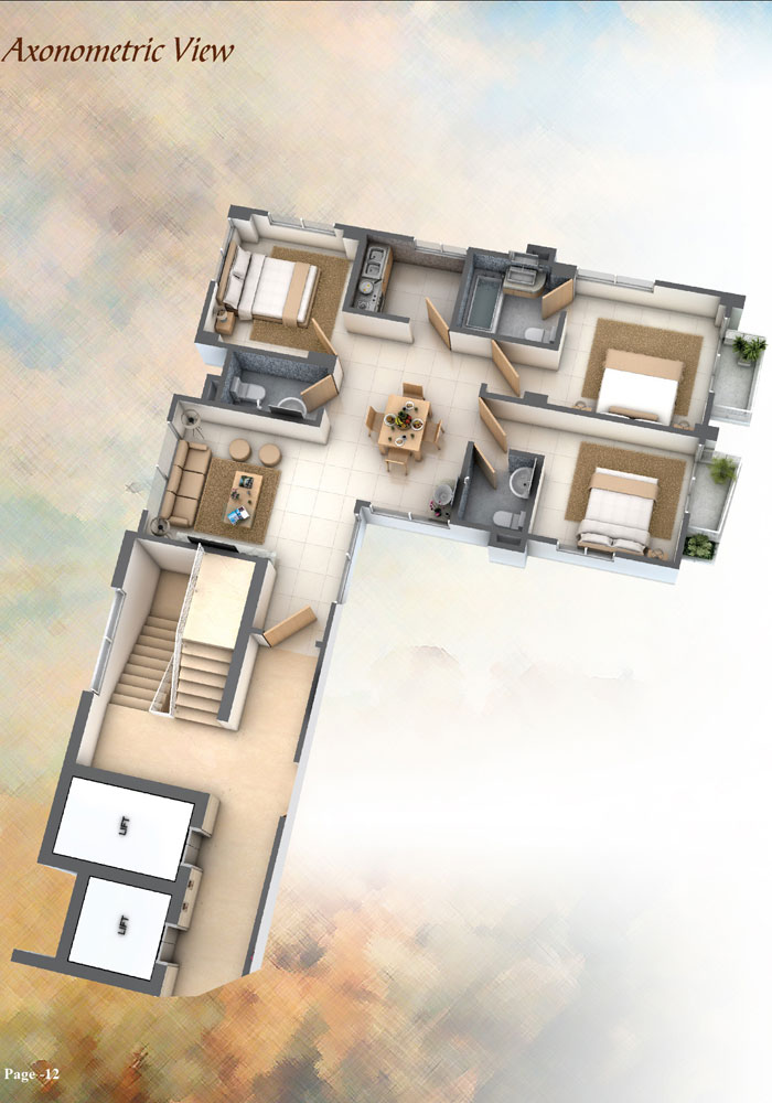 Assure Minamoti Castle Axonometric View