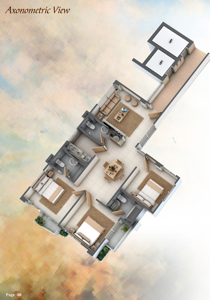 Assure Minamoti Castle Axonometric View