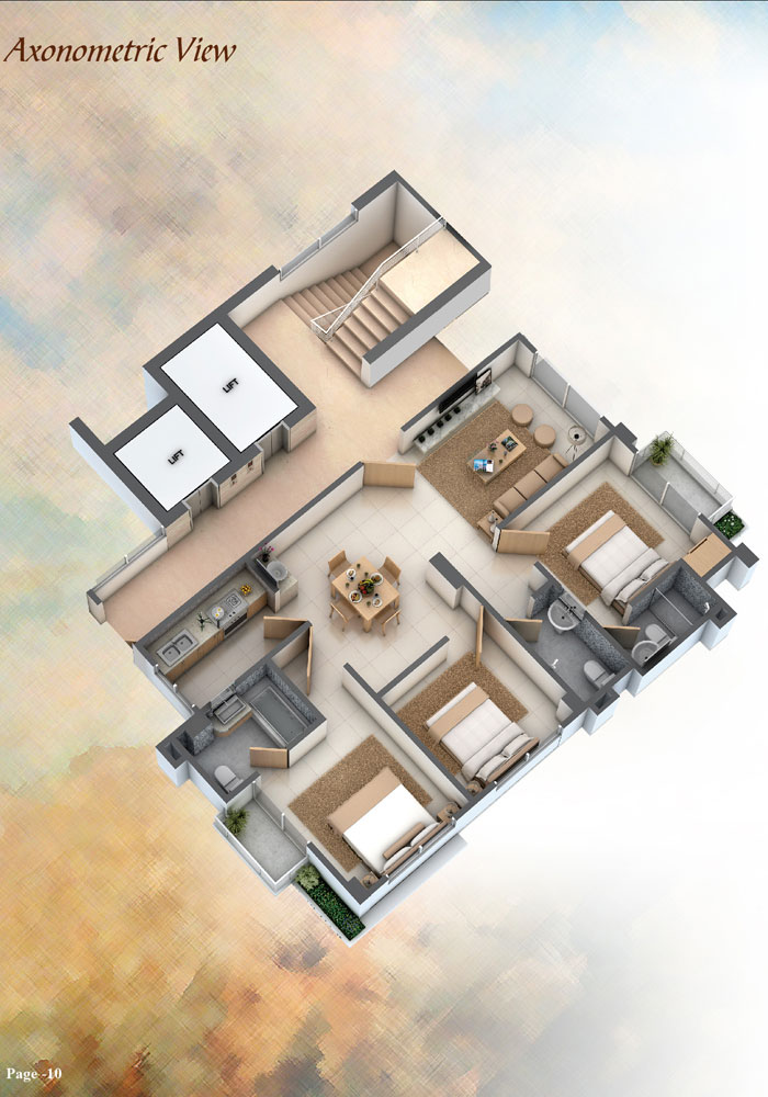 Assure Minamoti Castle Axonometric View