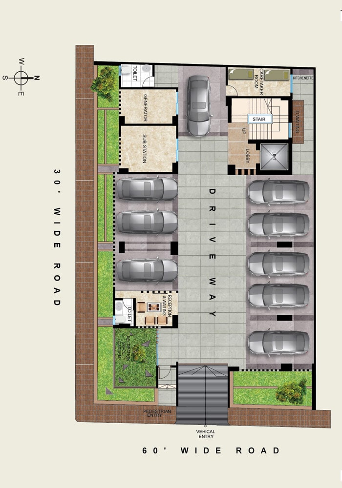 Assure Mirza Mehal Ground Floor Plan