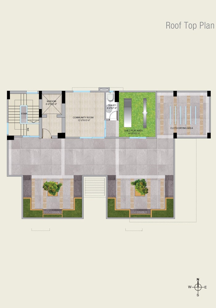 Assure Mirza Mehal Roof Top Plan