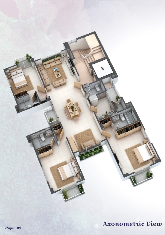 Assure Mohi Chandrima Axonometric View