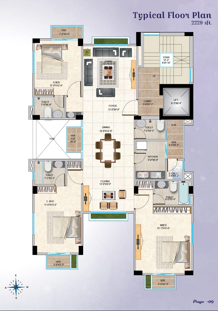 Assure Mohi Chandrima Typical Floor Plan