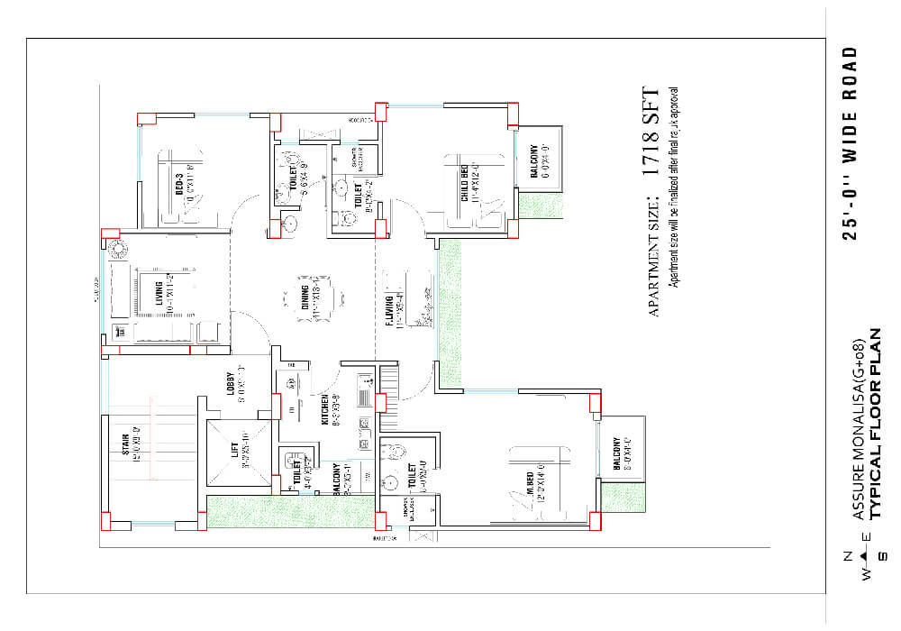 Assure Monalisa Typical Floor Plan