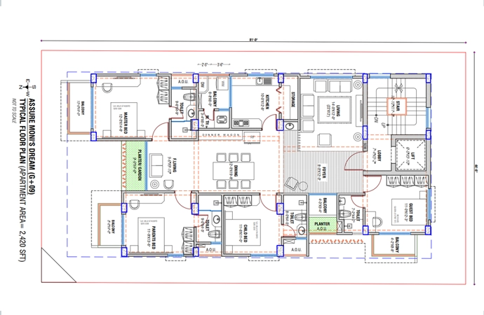 Assure Moni's Dream Typical Floor Plan