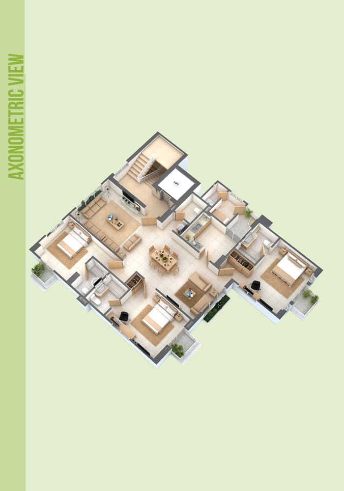 Assure Monowara US Tower Axonometric View