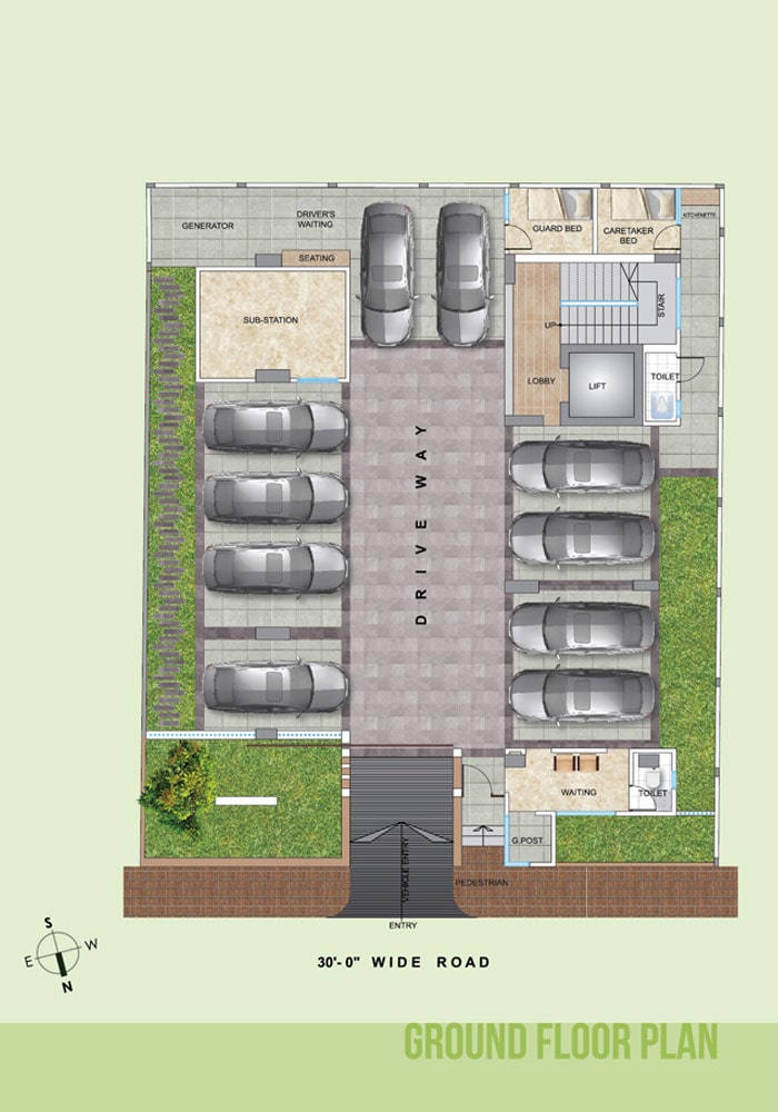 Assure Monowara US Tower Ground Floor Plan