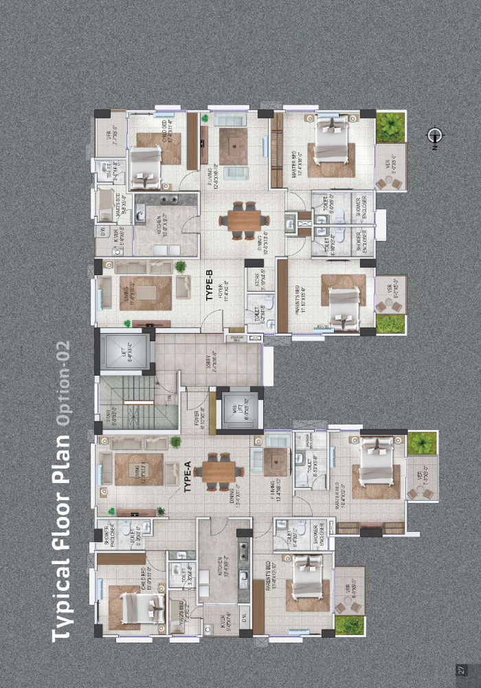 Assure Murshed Heights Typical Floor Plan Plan Option 02