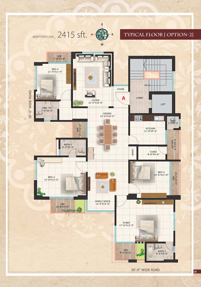 Assure Nazmul Heritage Typical Floor Plan Option-2