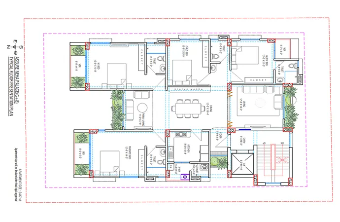 Assure Neha Palace Typical Floor Plan