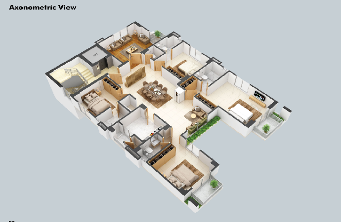 Assure Nirjhor Axinometric View