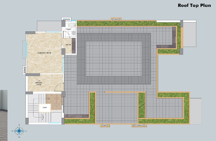 Assure Nirjhor Roof Top Floor Plan