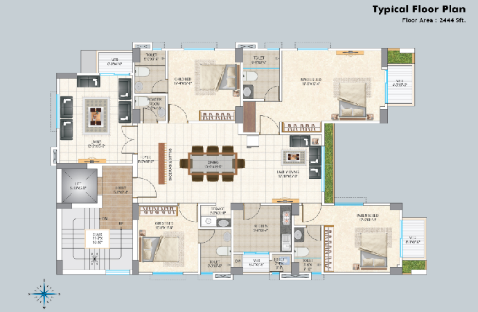 Assure Nirjhor Typical Floor Plan