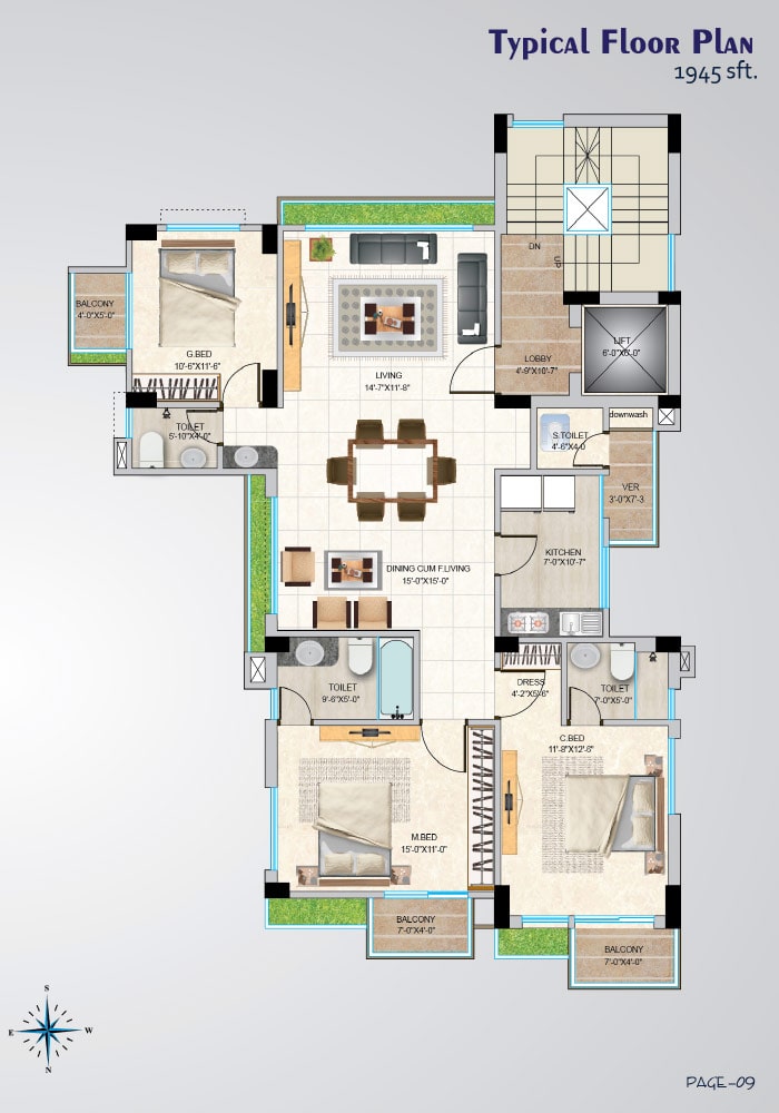 Assure Noborong Typical Floor Plan