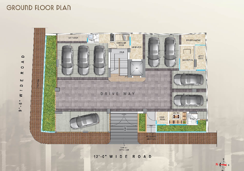Assure Noor Fontana Ground Floor Plan
