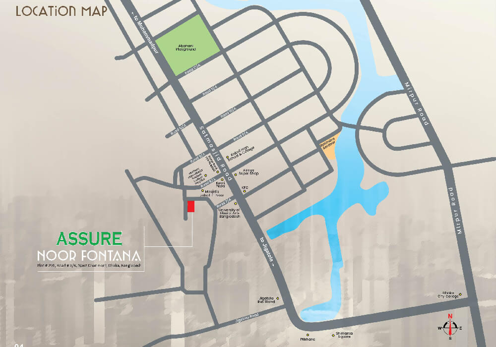 Assure Noor Fontana Location Map