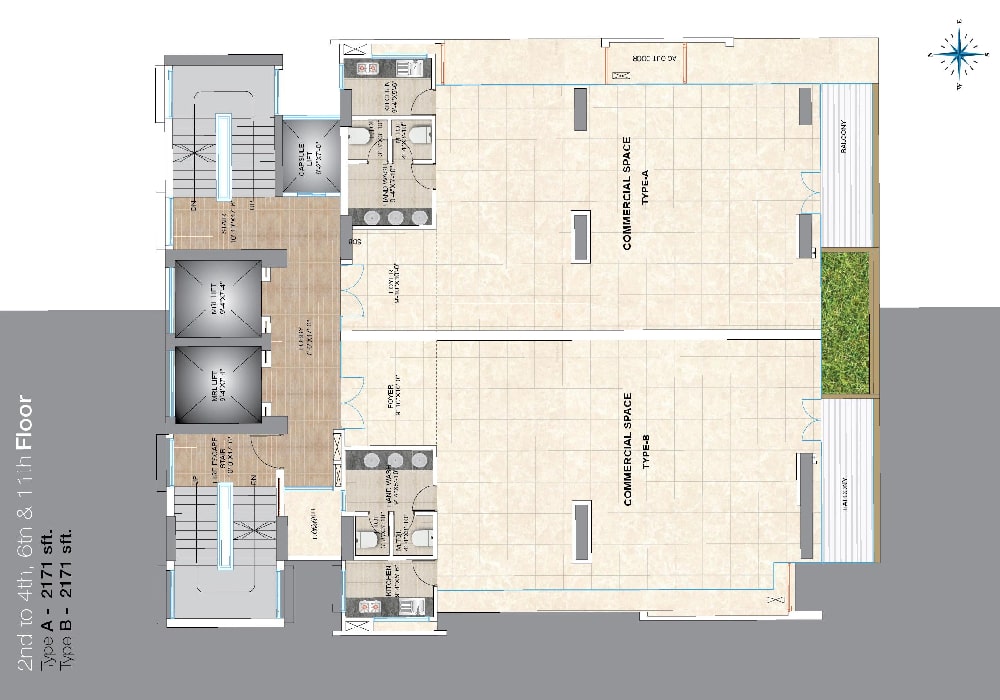 Assure North Point 2nd To 4th, 6th & 11th Floor Plan