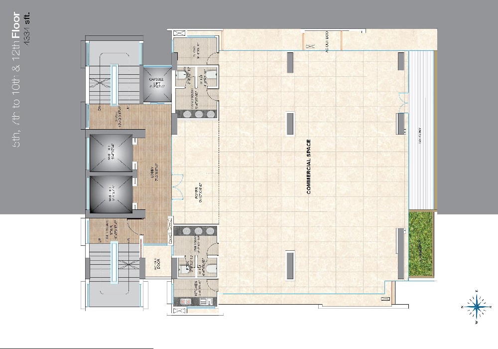 Assure North Point 5th, 7th to 10th & 12th Floor Plan