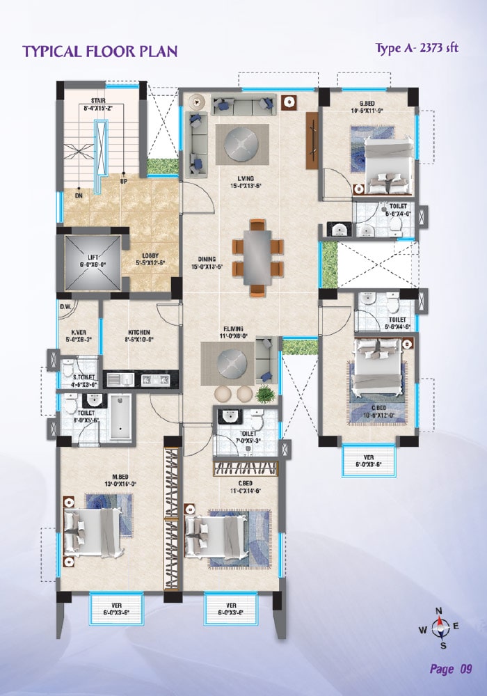 Assure Nymphea Typical Floor Plan