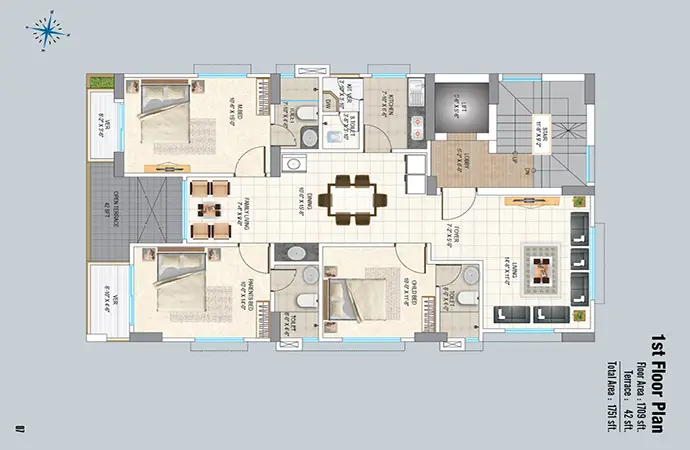 Assure Opurba 1st Floor Plan