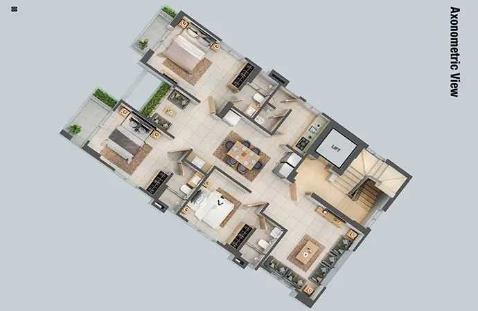 Assure Opurba Axonometric View