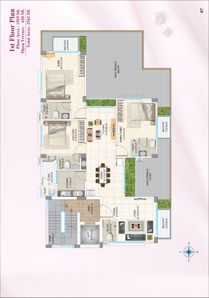 Assure Pink Pearl Floor Plan