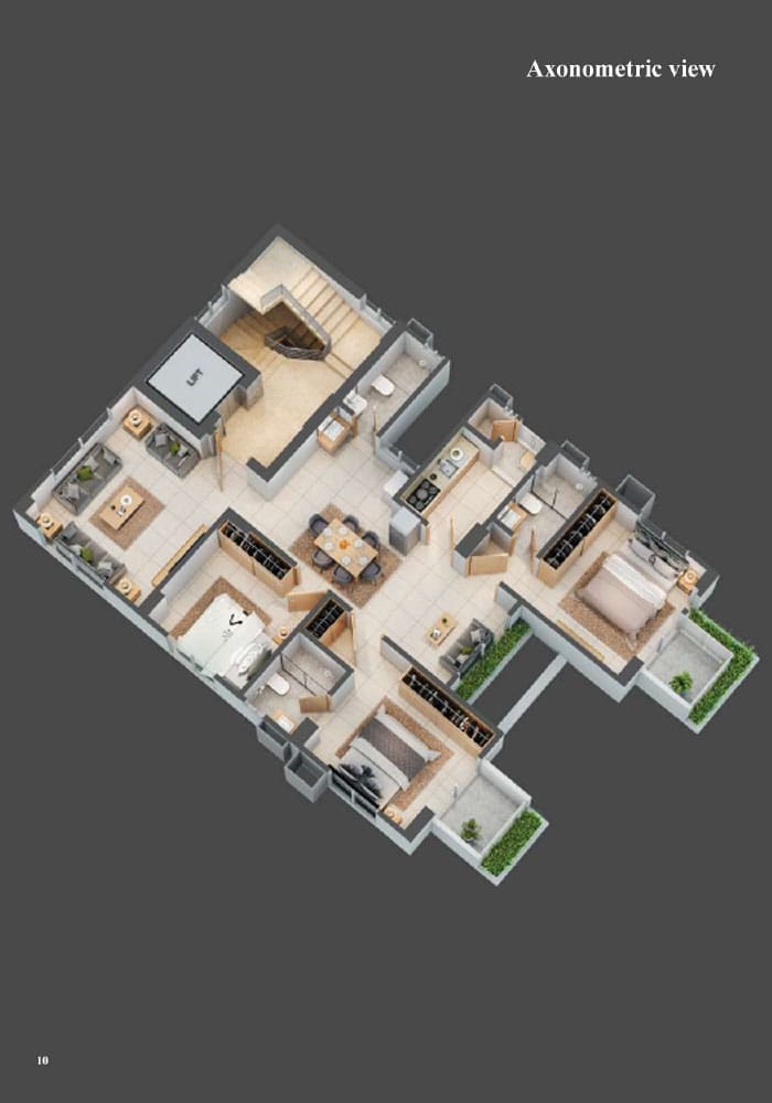 Assure Prince Villa Axonometric View