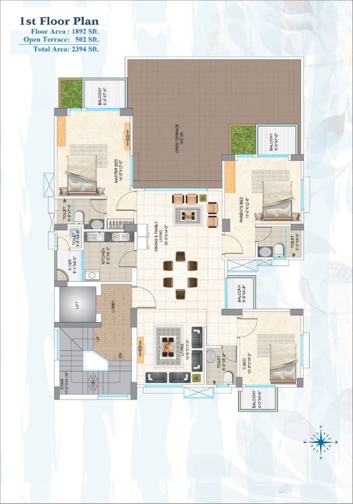 ASSURE Puspita 1st Floor Plan