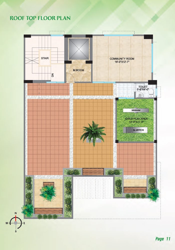 Assure Rajanigandha Roof Top Floor Plan