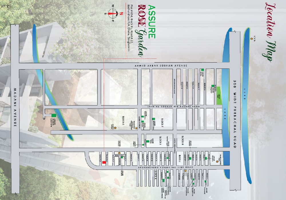 Assure Rose Garden location Map