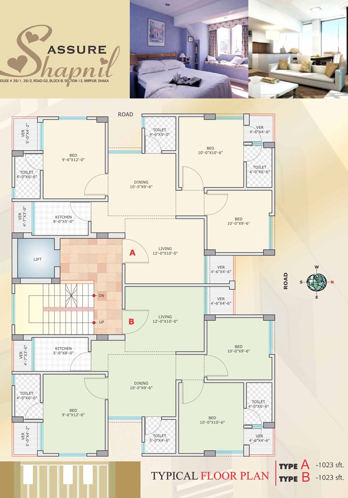 Assure Shapnil Typical Floor Plan Type-A & B