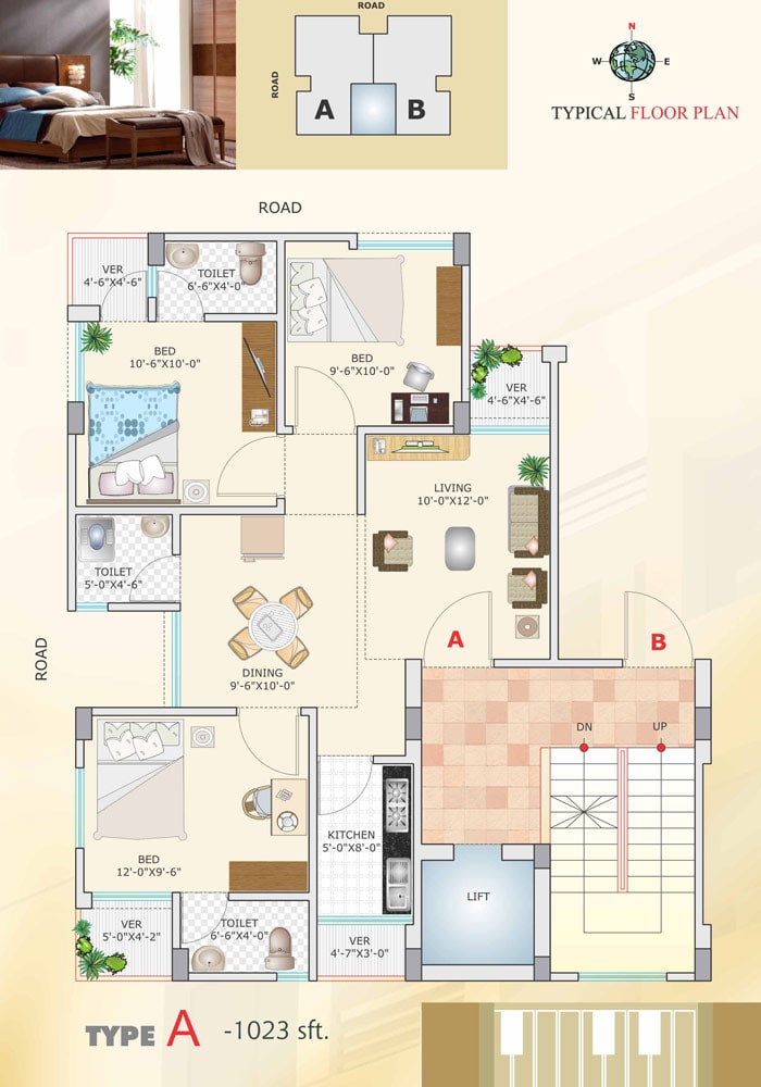 Assure Shapnil Typical Floor Plan Type-A