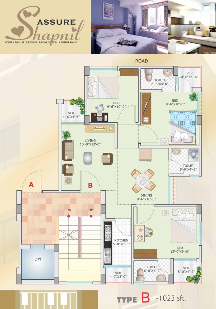 Assure Shapnil Typical Floor Plan Type-B