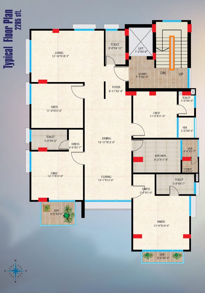 Assure Shawpnaloy Typical Floorplan