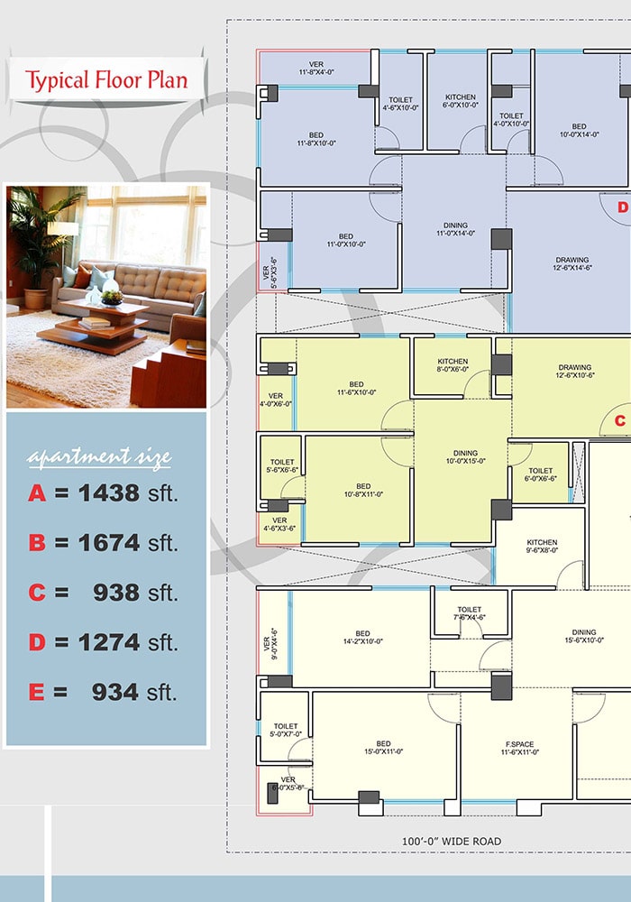 Assure Sheikh Tower Typical Floor Plan