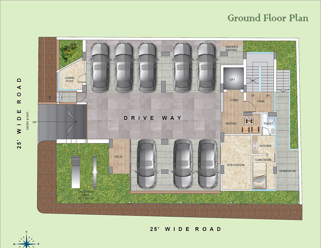 Assure Shireen Villa Ground Floor Plan