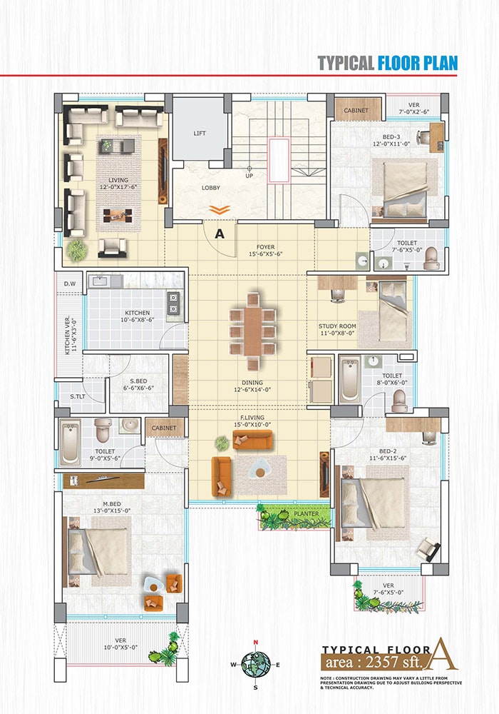 Assure Shireen Heights Typical Floor Plan