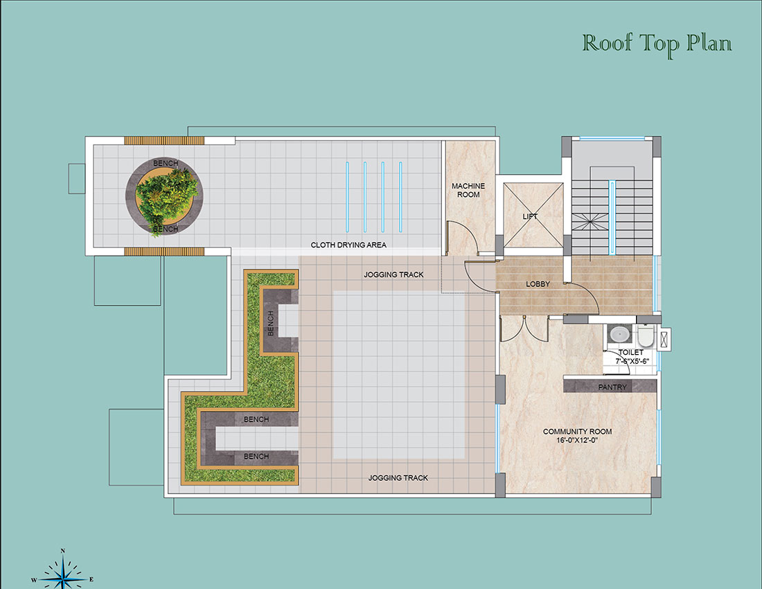 Assure Shireen Villa Roof Top Plan