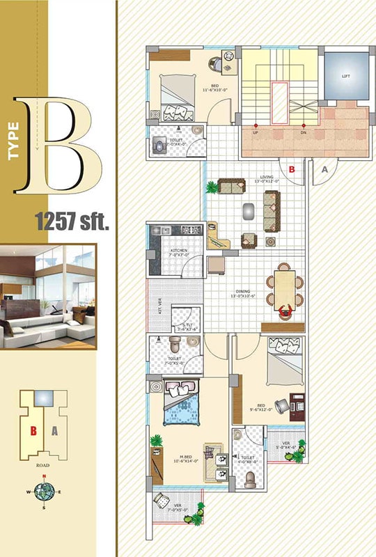 Assure Siddiqa Garden Furniture Layout Type-B