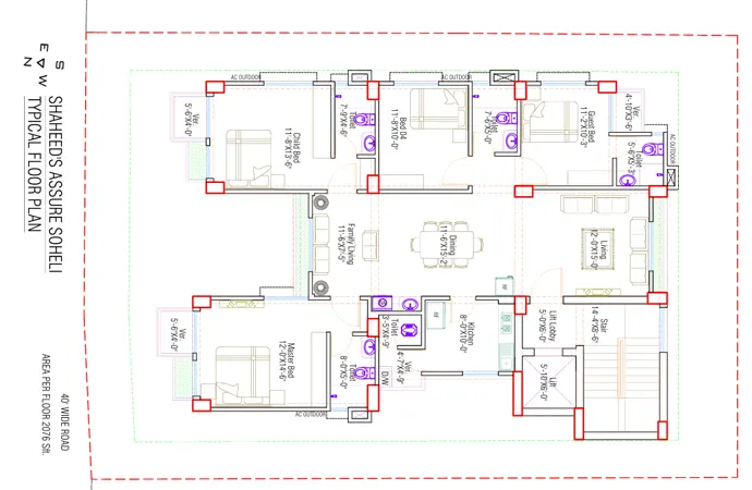 Assure Soheli Typical Floor Plan