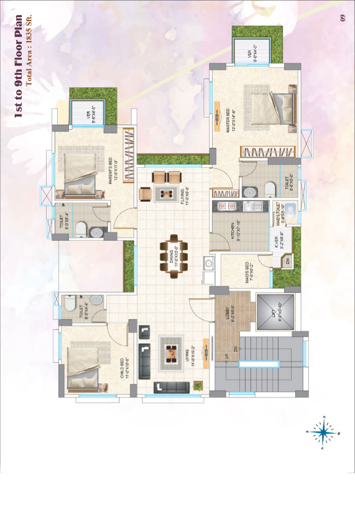 ASSURE Springdale 1st to 9th Floor Plan