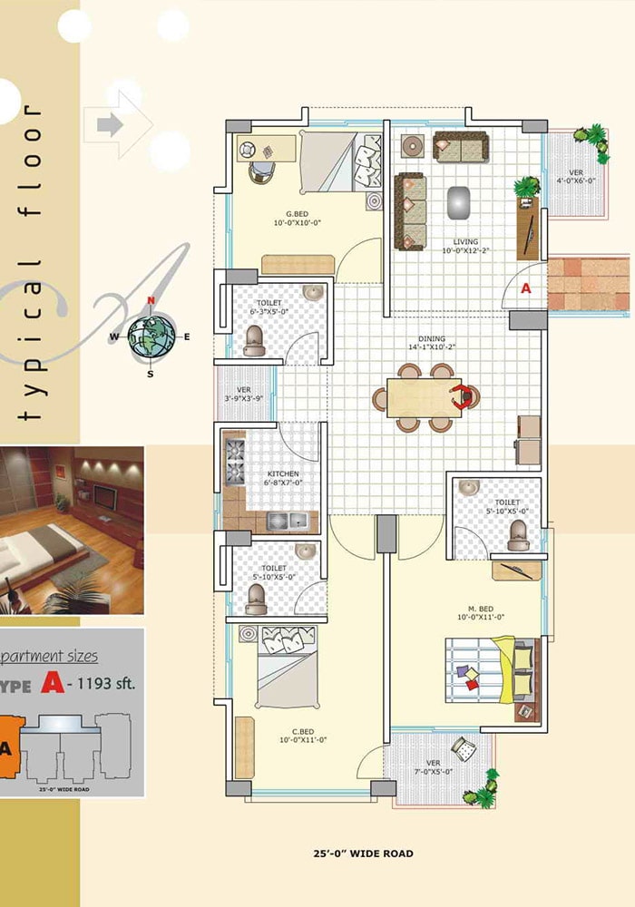 Assure Sultanas Dream Furniture Layout Type-A