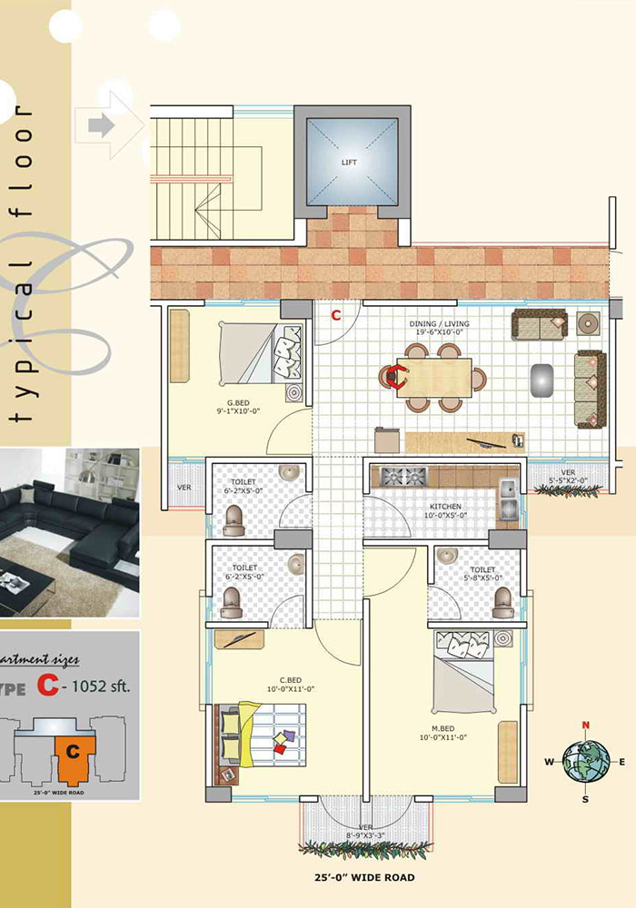 Assure Sultanas Dream Furniture Layout Type-C