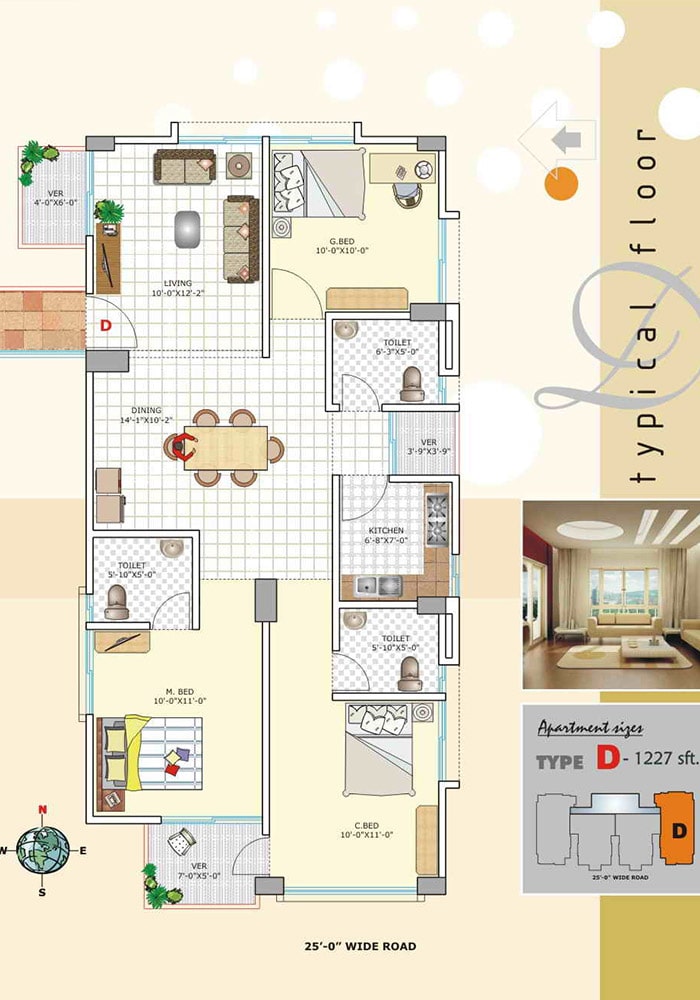 Assure Sultanas Dream Furniture Layout Type-D