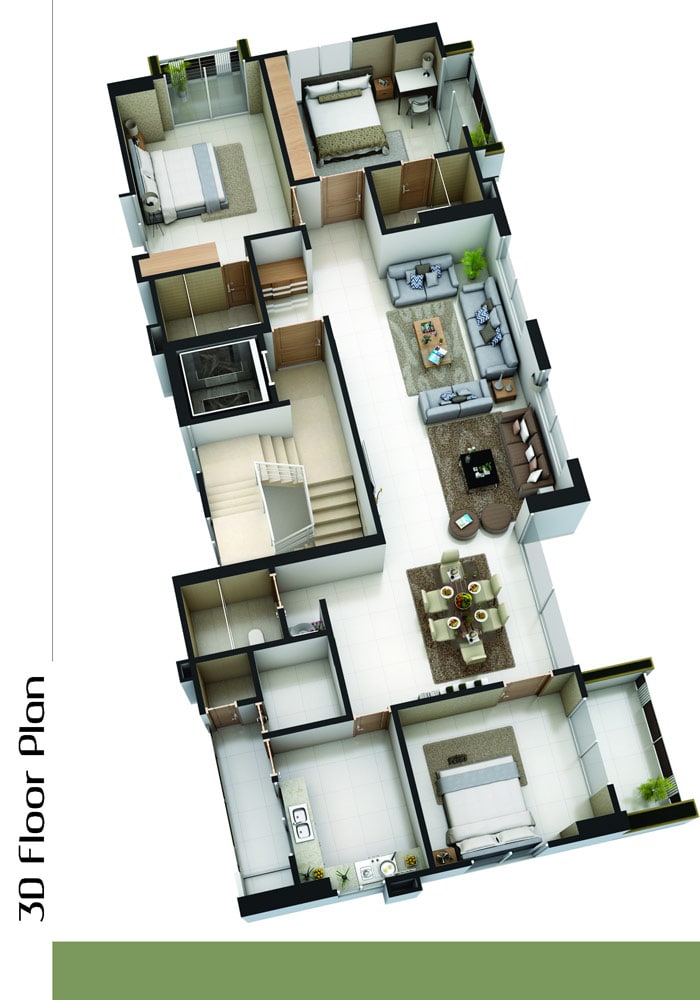 Assure Sunflower 3D Floor Plan