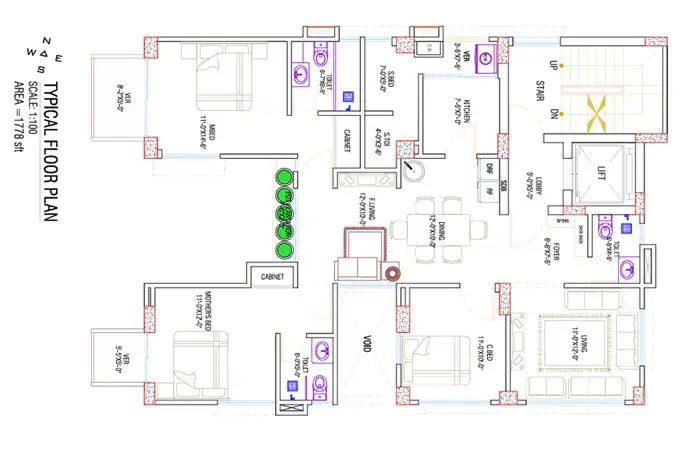 Assure Swapno Kuthir Typical Floor Plan