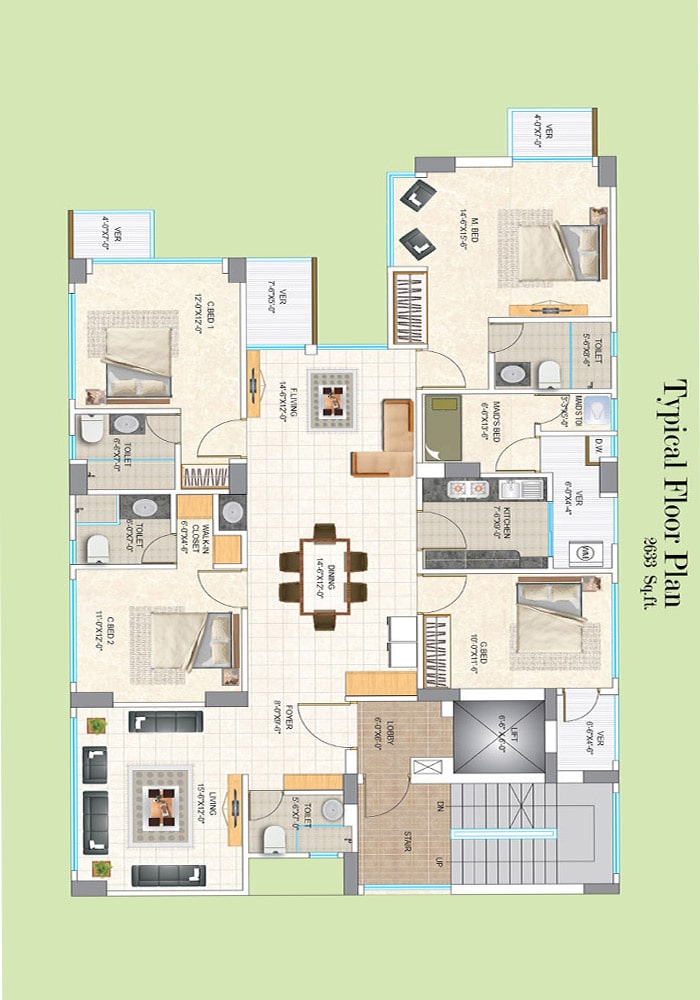 Assure Tasneem Typical Floor Plan