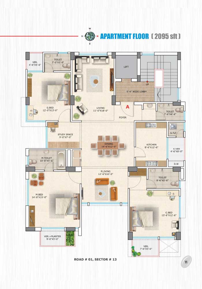 Assure Water Breeze Apartment Floor Plan