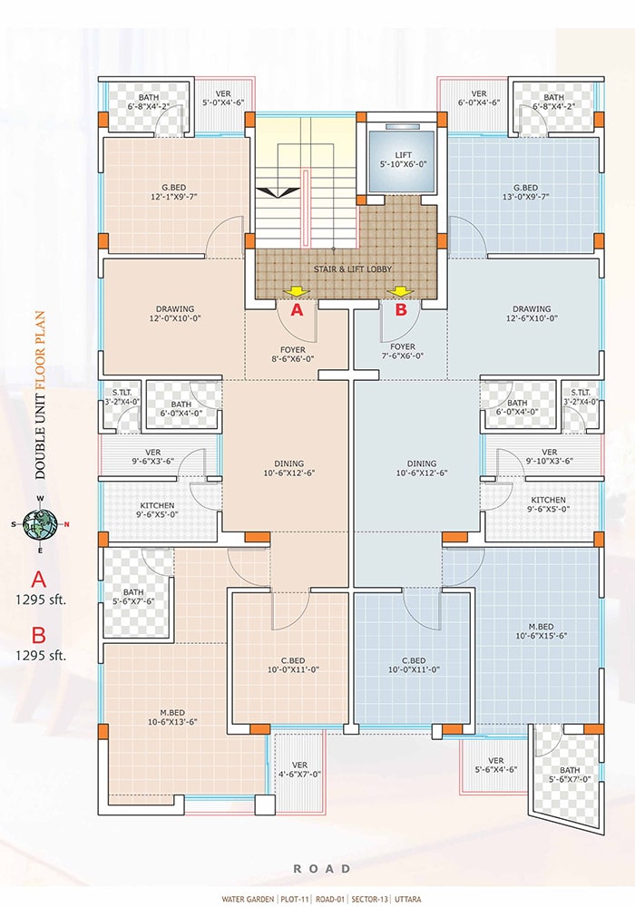 Assure Water Garden Double Unit Floor Plan