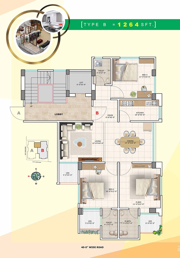 Assure Willows Typical Floorplan Type-B